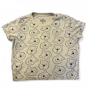 Disney Winnie the Pooh light yellow Crop Top